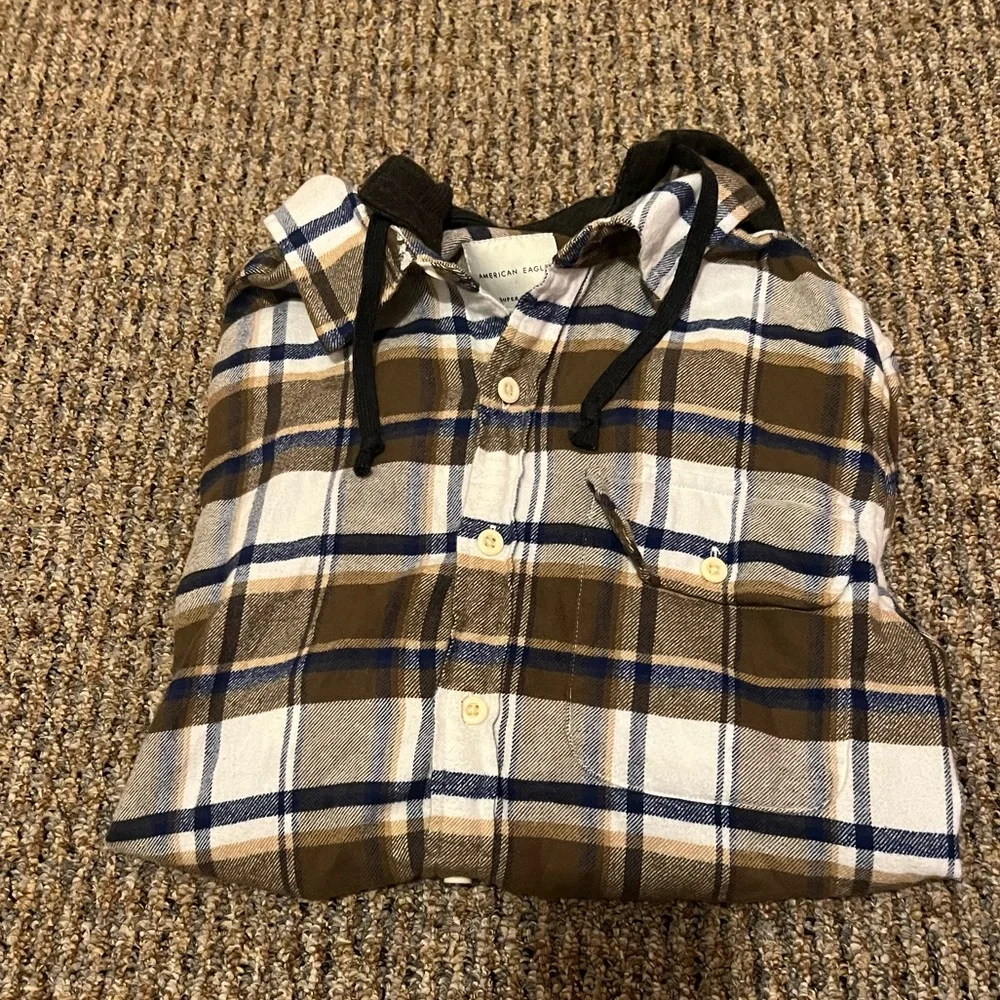 american eagle button down flannel - Picture 4 of 4